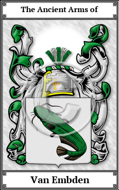 Van Embden Family Crest Download (JPG) Book Plated - 600 DPI
